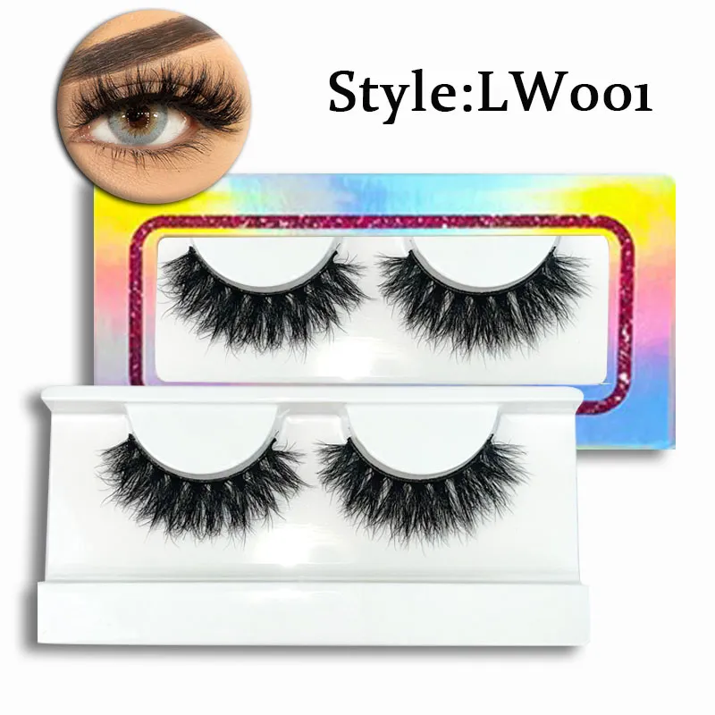 LW001 18mm Mink Hair False Eye