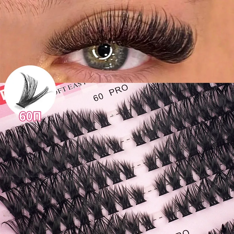 BOOK.J Large Capacity DIY Lash Book 30PRO 40PRO 50PRO 60PRO 80PRO 100PRO Mixed Densities Individual Cluster Eyelash Extensions Natural Manga to Dramatic Volume False Eyelashes Beginner Friendly Long Lasting Reusable for At-Home Use(Image1)