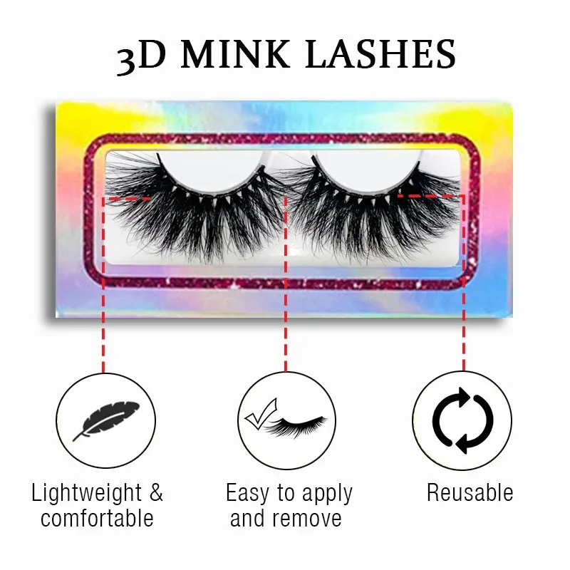 GLAM Style 3D Voluminous Fluffy False Eyelashes, Dramatic Faux Mink Lashes with Soft Cotton Band, Comfortable Reusable Eye Lashes for Eye Lifting, Perfect for Bridal, Party, Clubbing and Photoshoot(Image1)