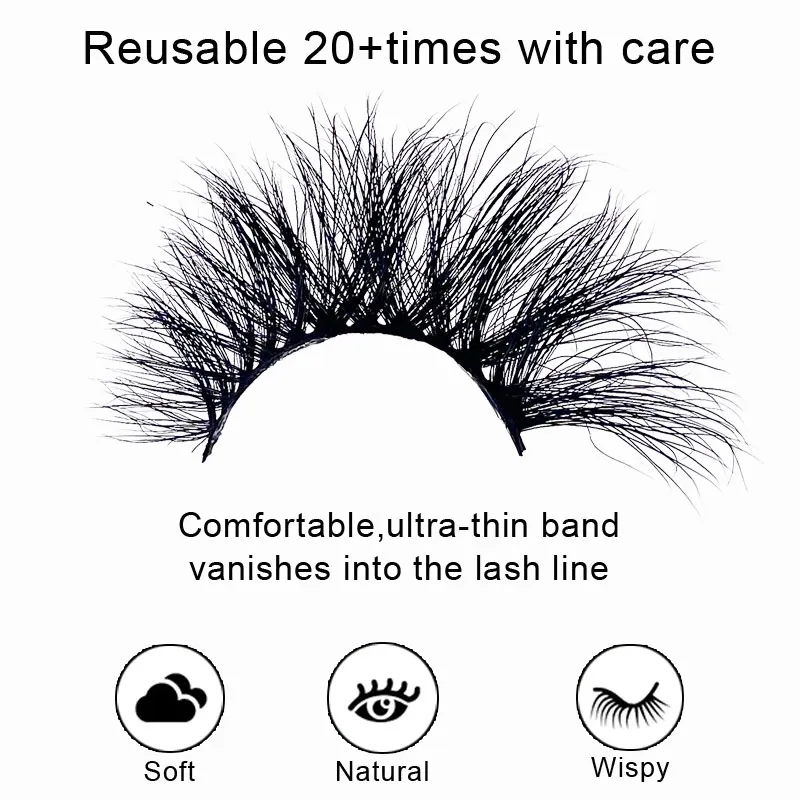 LUXE Style 3D Fluffy Volume False Eyelashes, Natural Messy Faux Mink Lashes with Soft Cotton Band, Comfortable Reusable Natural Look Eye Lashes for Daily Wear, Dating, Bridal and Photoshoot(Image2)
