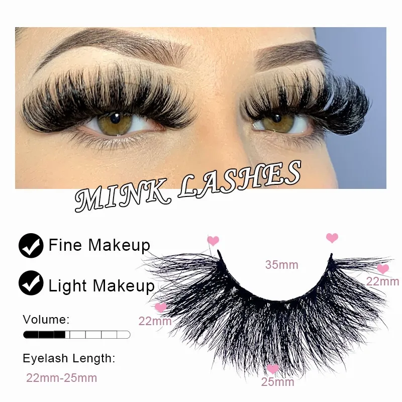 FIERCE Style 3D Full Volume Fluffy False Eyelashes, Dramatic Bold Glam Faux Mink Lashes with Soft Cotton Band, Comfortable Reusable Eye Lashes for Club Stage Makeup Eye Enlargement(Image2)