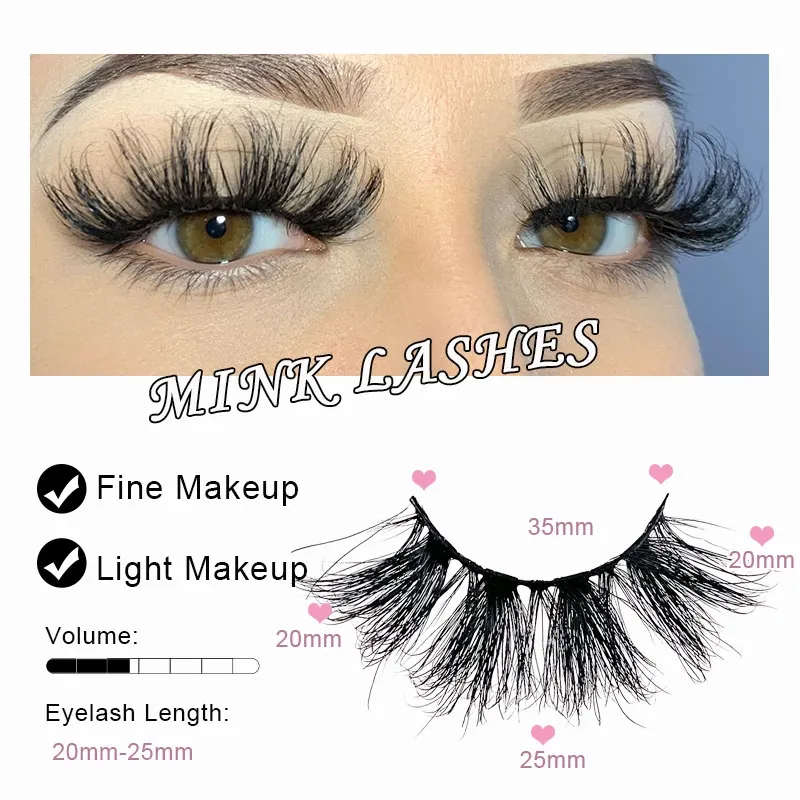 MEGA Style 3D Fluffy Voluminous False Eyelashes, Dramatic Wispy Faux Mink Lashes with Soft Cotton Band, Comfortable Reusable Glam Lashes for Party Stage Makeup Eye Enlargement(Image2)