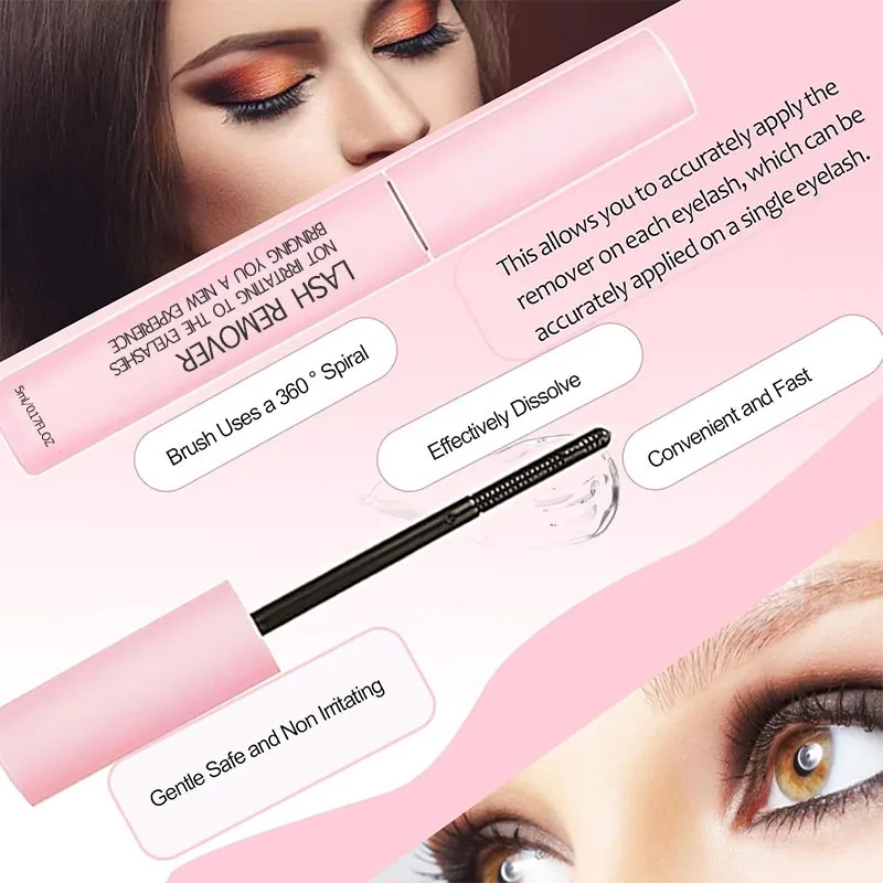 Remover Gentle Lash Extension Remover Pen No-Sting Formula, Fast Dissolving Eyelash Glue Remover Safe for Natural Lashes, Portable DIY Lash Adhesive Remover for Beginners Home & Travel Use(Image2)