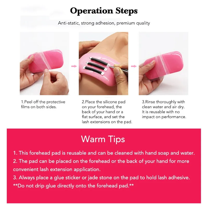 A Professional Guide to Eyelash Extension Forehead Silicone Pads(Image3)